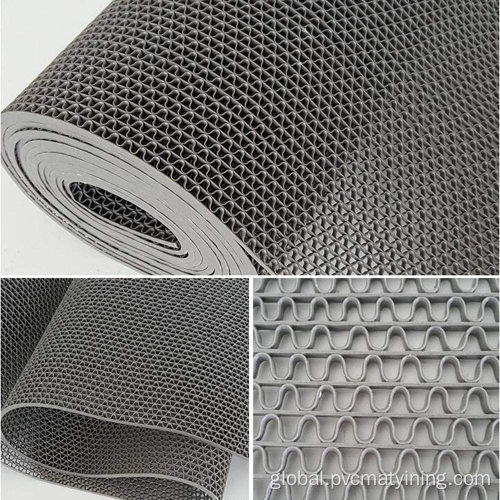 Plastic Grass Mat 100% PVC Material Custom Design S Mat Supplier